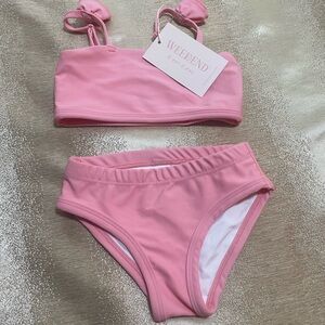 Weekend Swim Baby Pink Two-Piece Swim Set